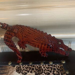 Brahmin Pecan Alligator Melbourne Luggage Tag
